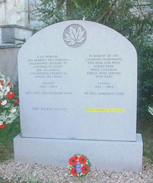 Headstone of Brian William Reimer.