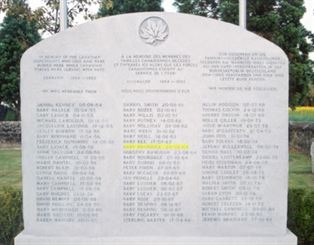 Headstone of Baby Brundige.