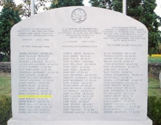 Headstone of Baby Campbell.