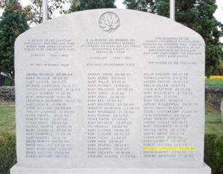 Pierre tombale de Michael Lee Campbell.