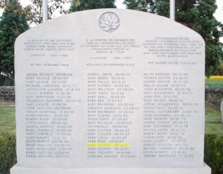 Headstone of Baby N. Despins.