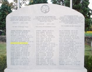 Headstone of Baby W. J. Lavack.