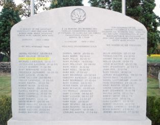 Headstone of Gary Joseph Lavack.