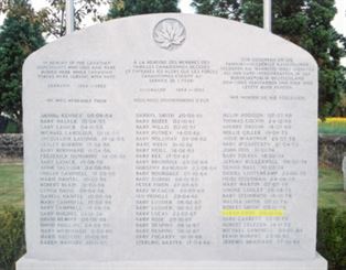 Headstone of Sarah Lyon.