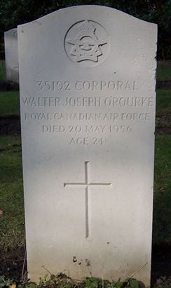 Headstone of Walter Joseph O'Rourke.