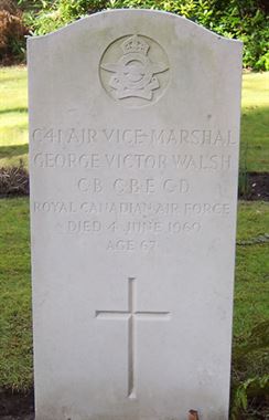 Headstone of George Victor Walsh.