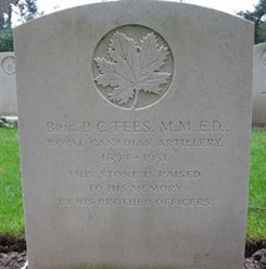 Headstone of P. C. Tees.