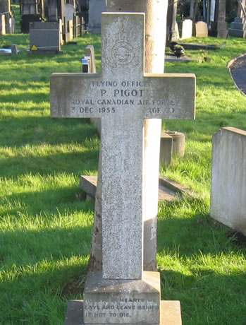 Headstone of Peter Pigot.