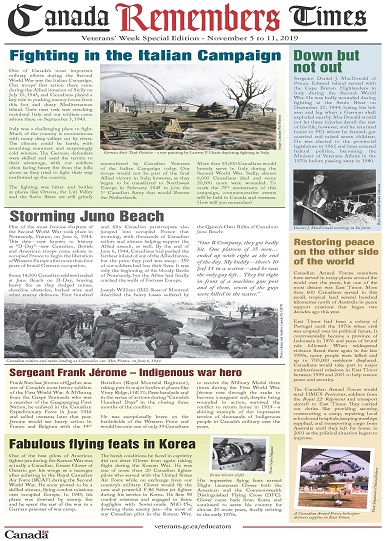 2019 - Canada Remembers Times