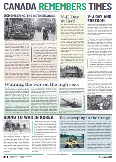 2020 - Canada Remembers Times