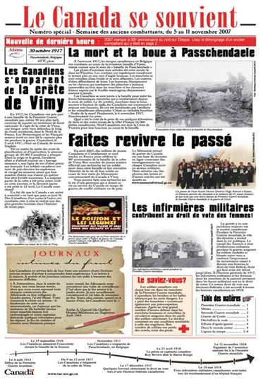 2007 - Canada Remembers Times