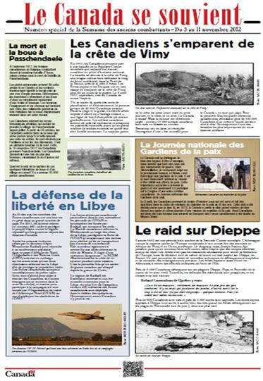 2012 - Canada Remembers Times