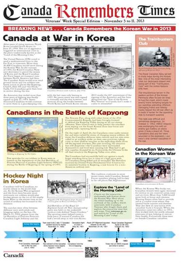 2013 - Canada Remembers Times