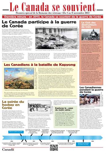 2013 - Canada Remembers Times