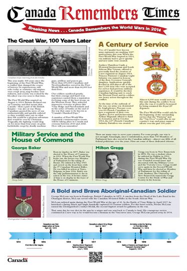 2014 - Canada Remembers Times