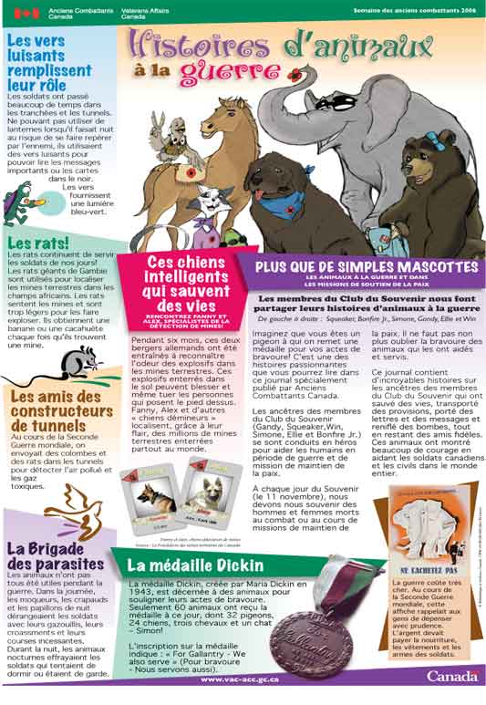 2006 - Histoires d'animaux à la guerre