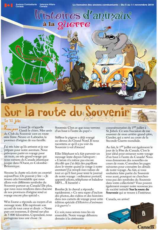 2010 - Histoires d'animaux à la guerre