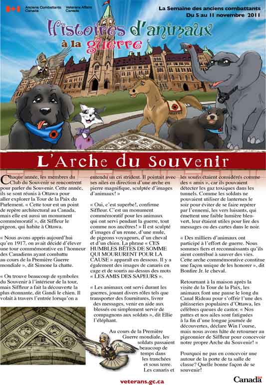 2011 - Histoires d'animaux à la guerre