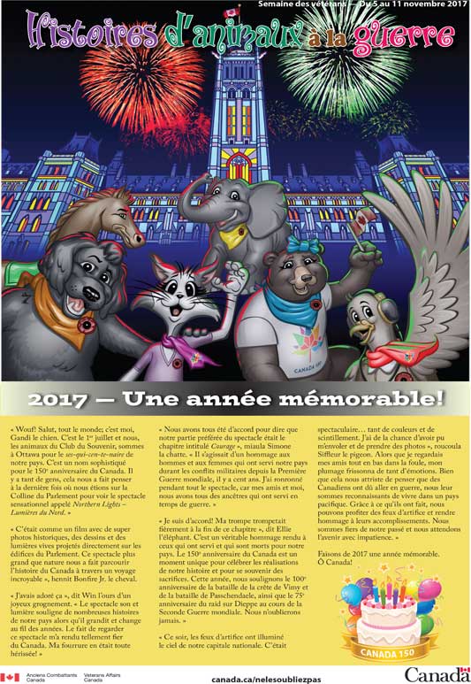2017 - Histoires d'animaux à la guerre