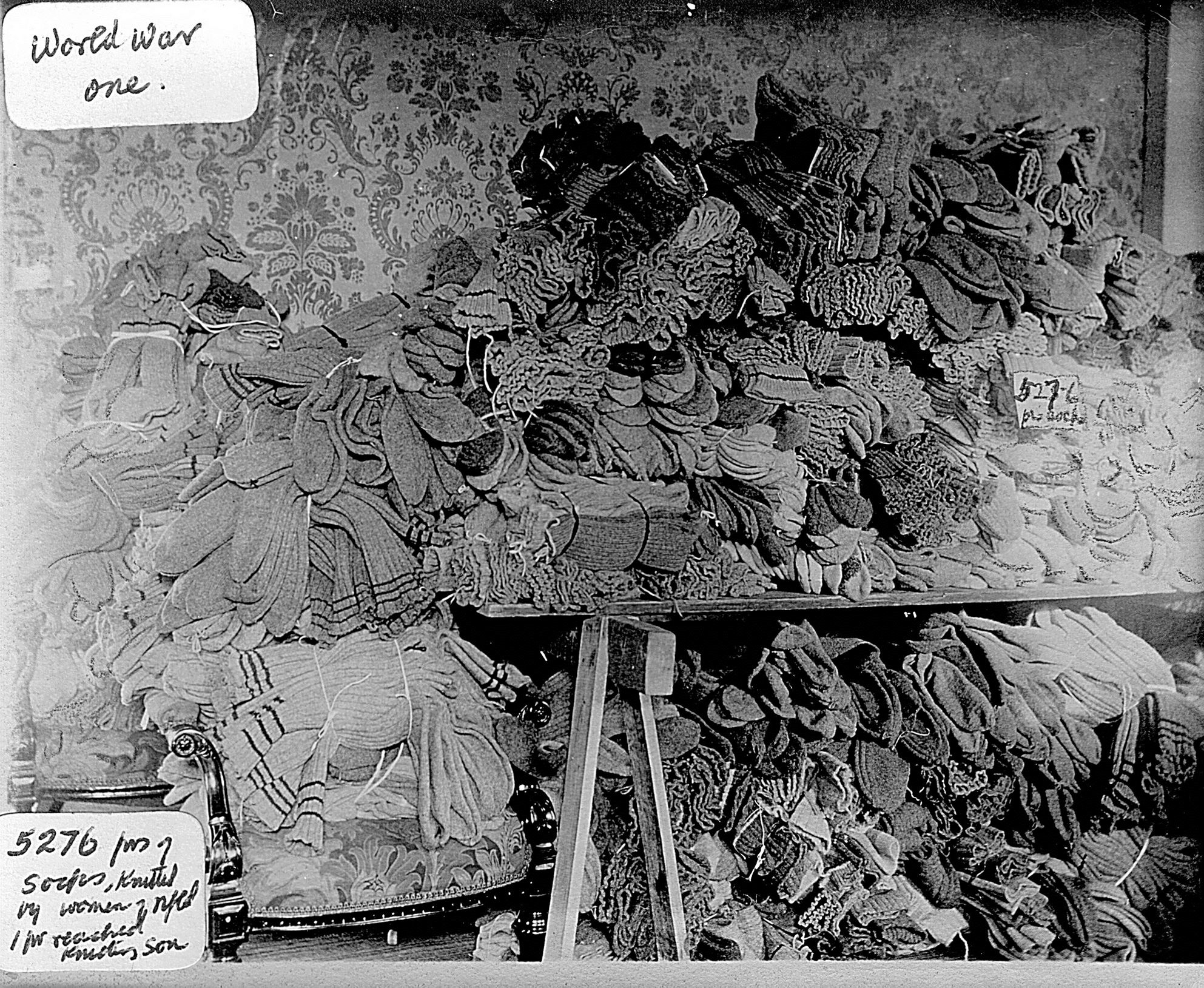 Pairs of knitted socks